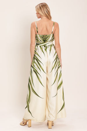 RESORT CANVAS WOVEN JUMPSUIT