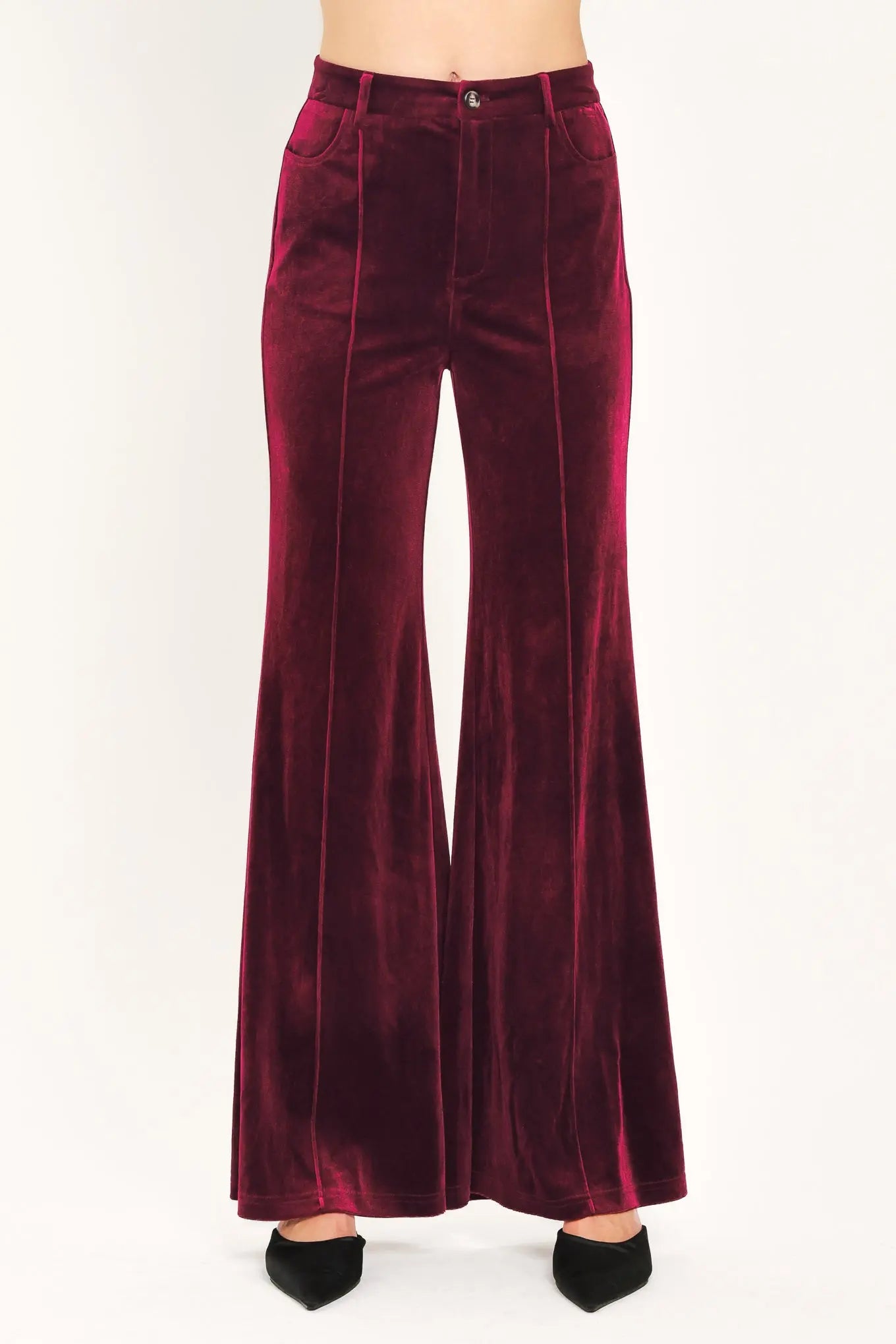 BORDEAUX EDGE BURGUNDY TAILORED PANTS