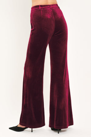 BORDEAUX EDGE BURGUNDY TAILORED PANTS