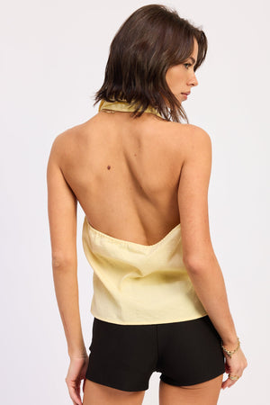 One Shoulder Top with Scarf Detail