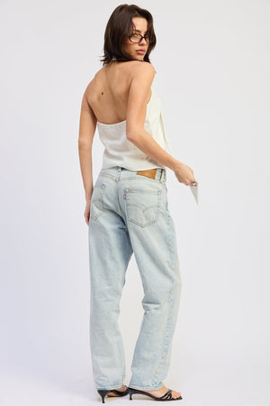 One Shoulder Top with Scarf Detail
