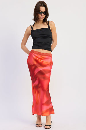 Satin Maxi Skirt