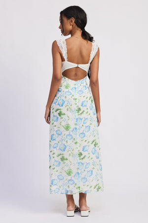 Floral Chiffon Maxi Dress