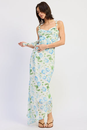 Asymmetrical Maxi Chiffon Skirt