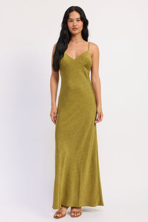 Amara Satin Maxi Dress