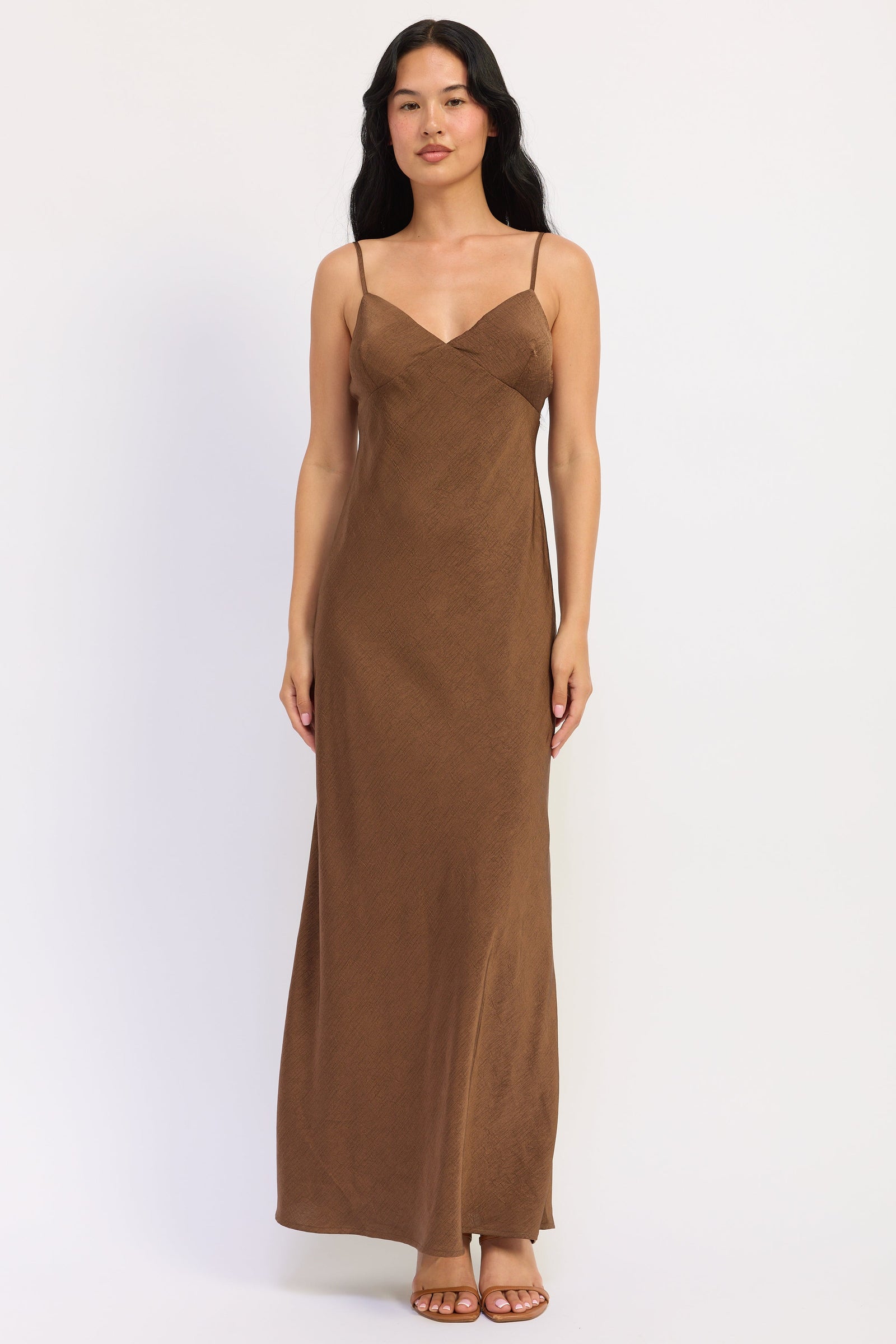 Amara Satin Maxi Dress