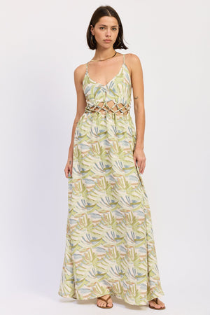 Maxi Open Tie Back Dress