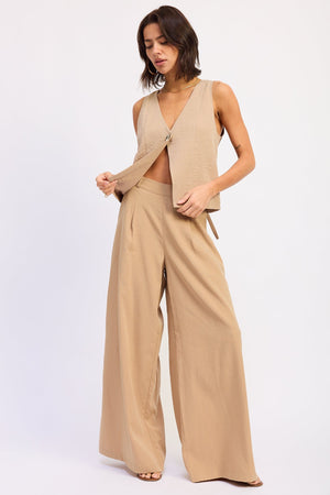 Wide Leg Linen Pants
