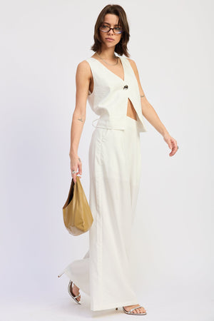Wide Leg Linen Pants
