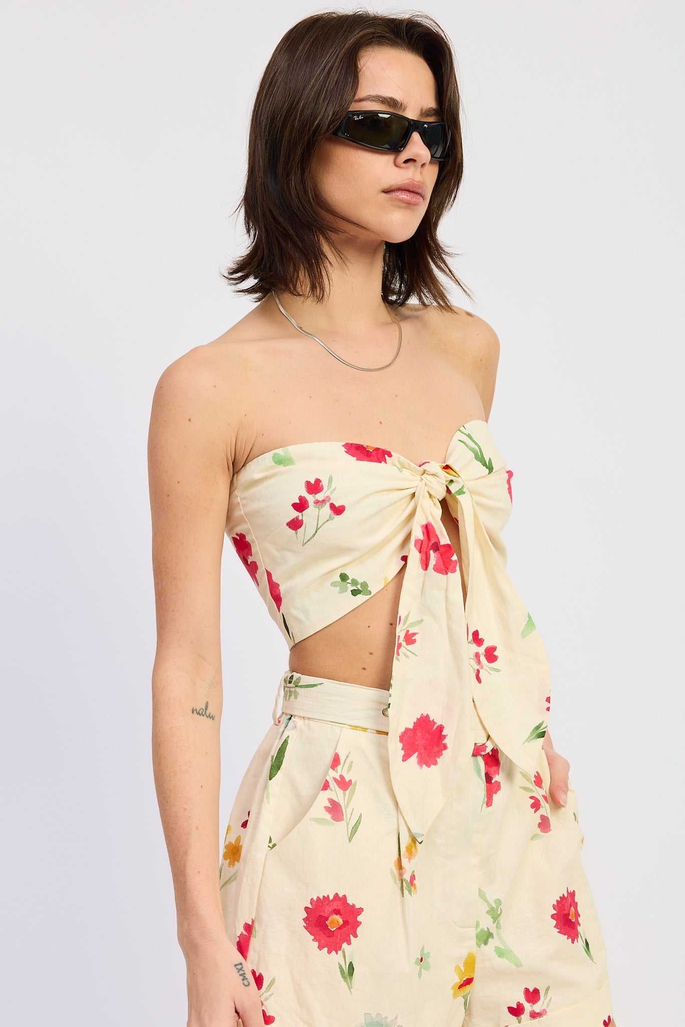 Scarf Tie Crop Top