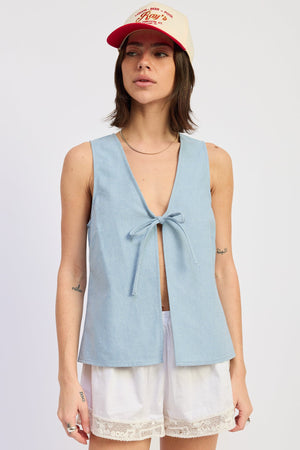 Deep V-Neck Vest Top