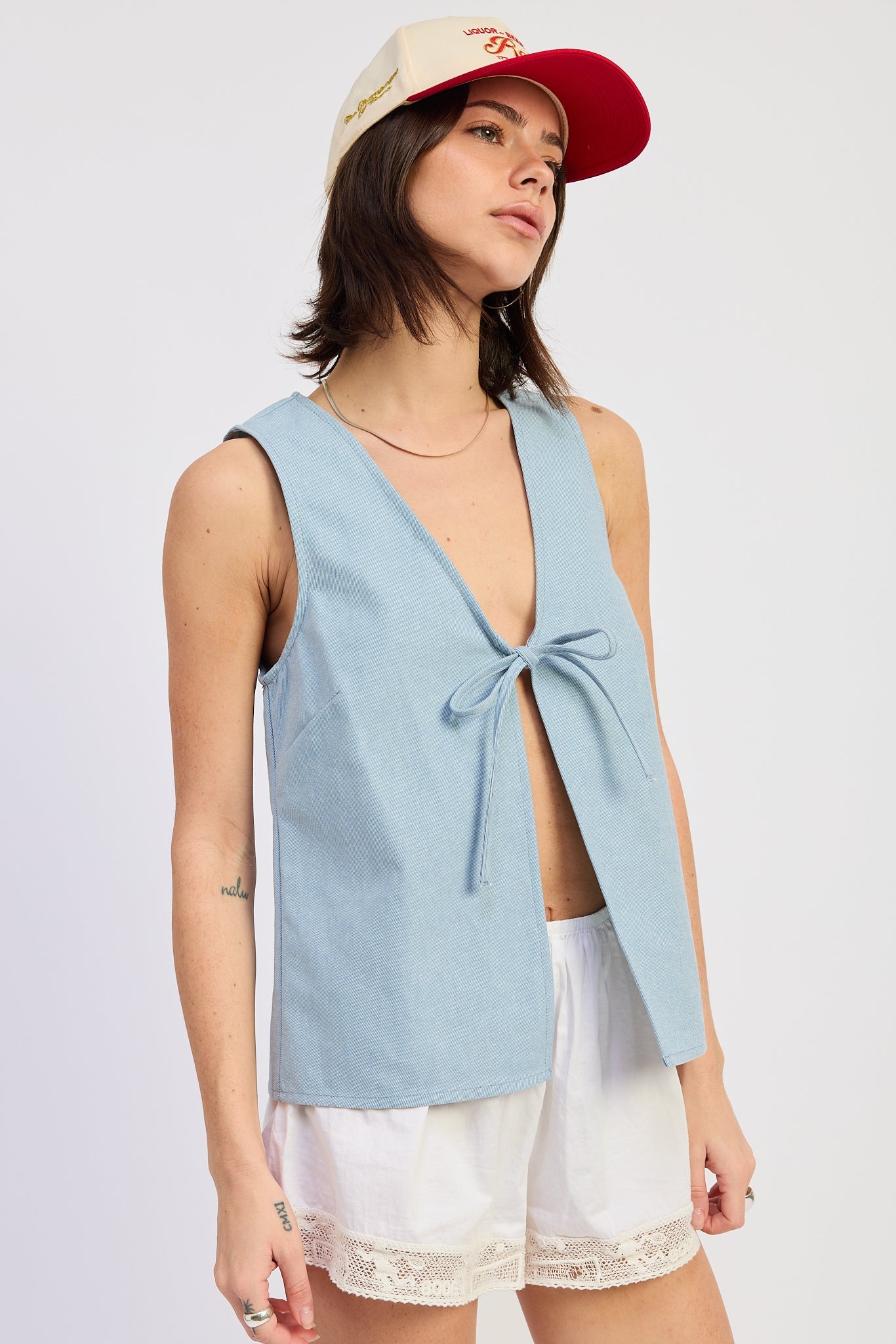 Deep V-Neck Vest Top