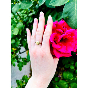 Little Initial Ring by Lucky Feather