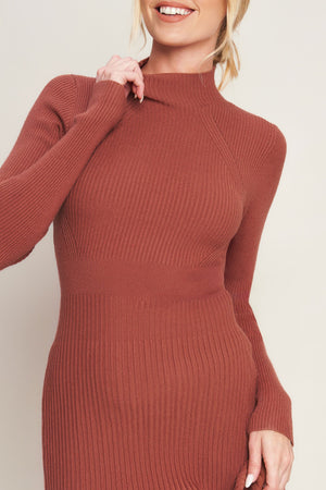 STOLEN KISSES SWEATER MIDI DRESS
