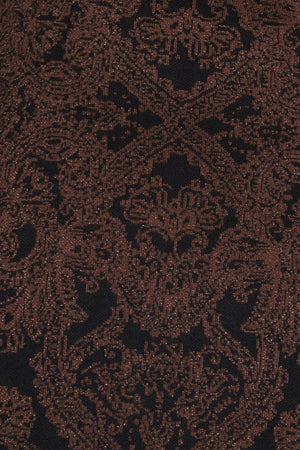 GOTHIC MUSE JACQUARD SWEATER MIDI DRESS