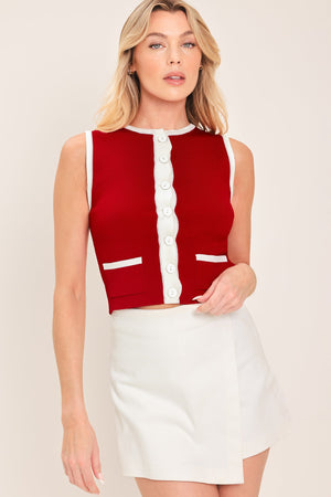 CHERRY SODA SWEATER KNIT TOP
