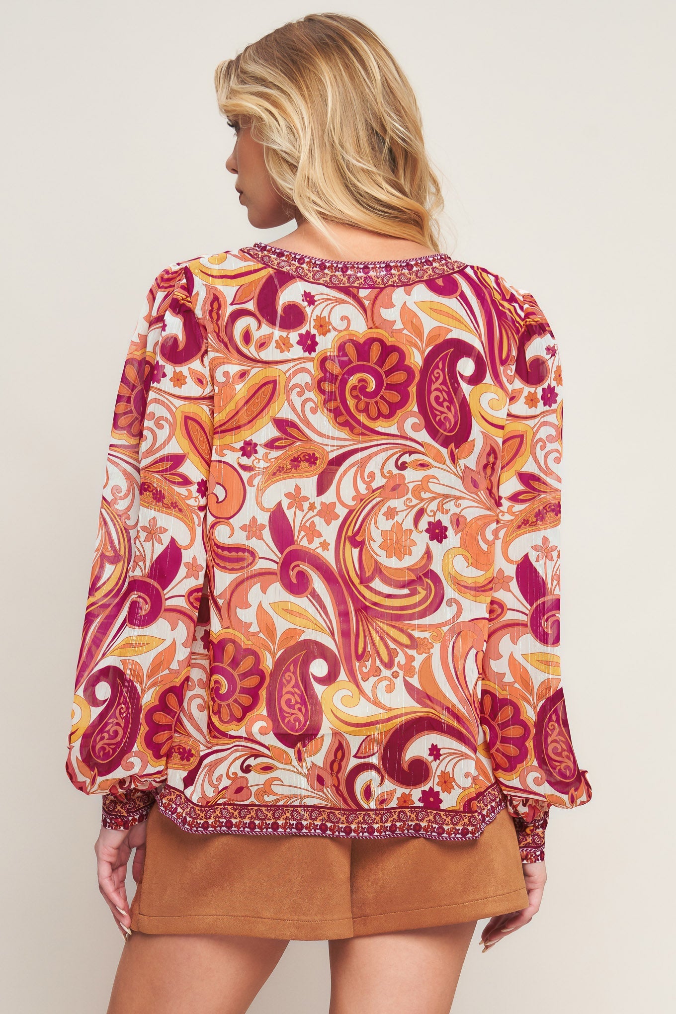 NEVER WANNA LEAVE WOVEN TOP