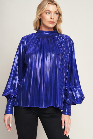 PRETTY COMPANION WOVEN FOILED TOP