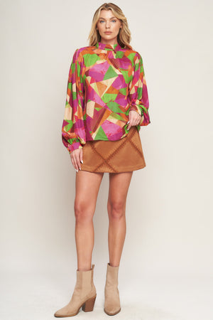 LOOKING AHEAD WOVEN TOP