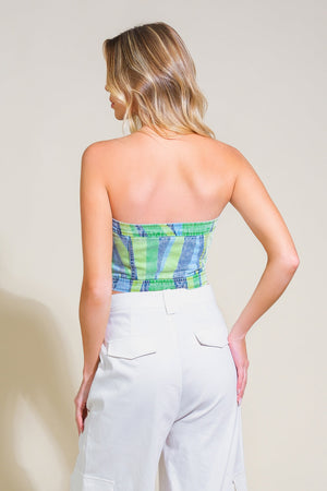 Navigating Life Denim Top
