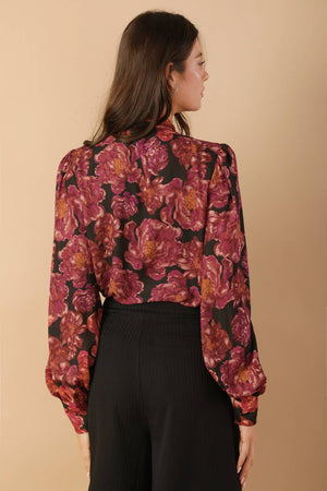 BEAUTIFUL EVENINGS WOVEN BLOUSE