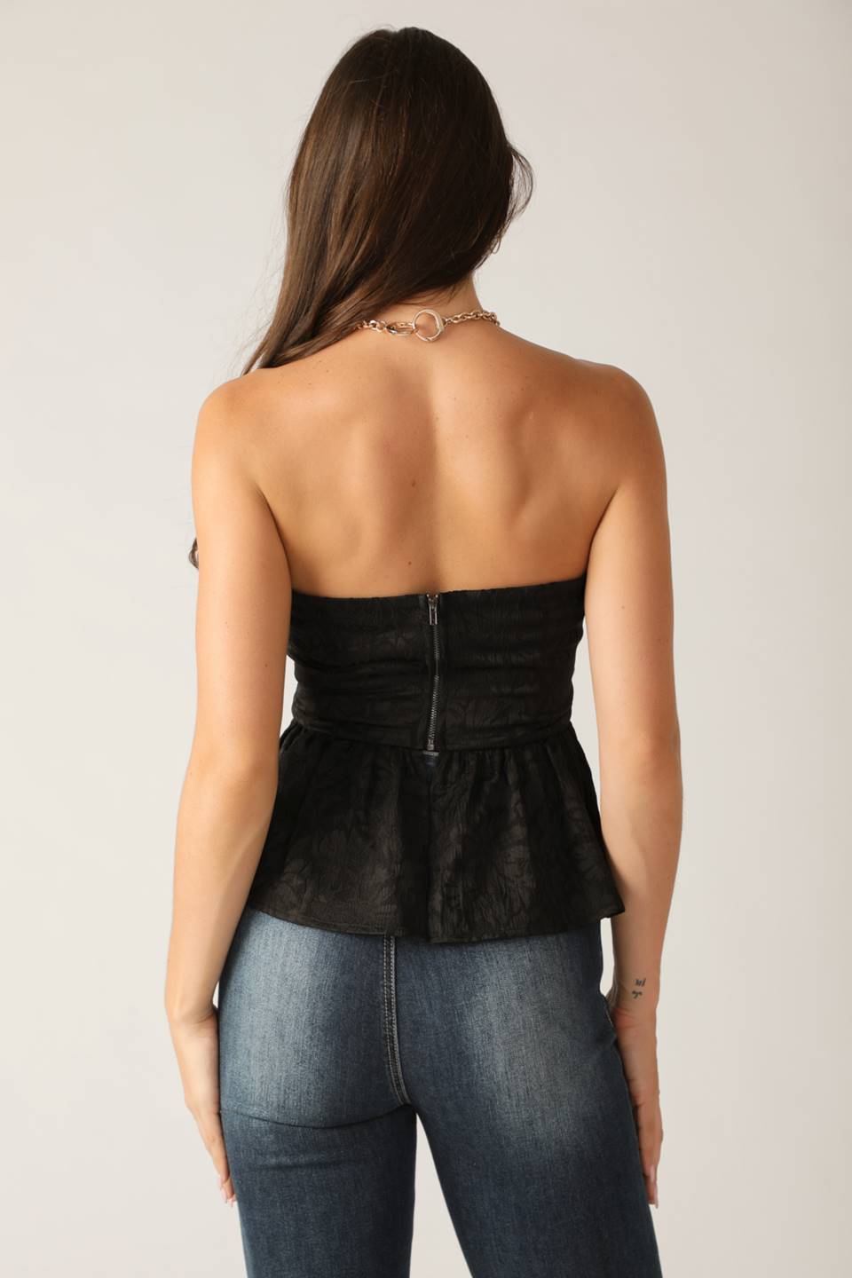 ELEGANT ESSENCE WOVEN TOP