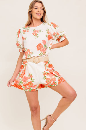 LOVELY DAYS IVORY WOVEN TOP