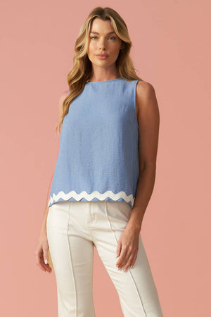 Drifting Currents Woven Top