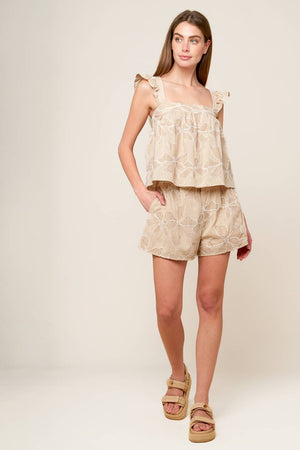 Darcy Dream Woven Top and Shorts Set