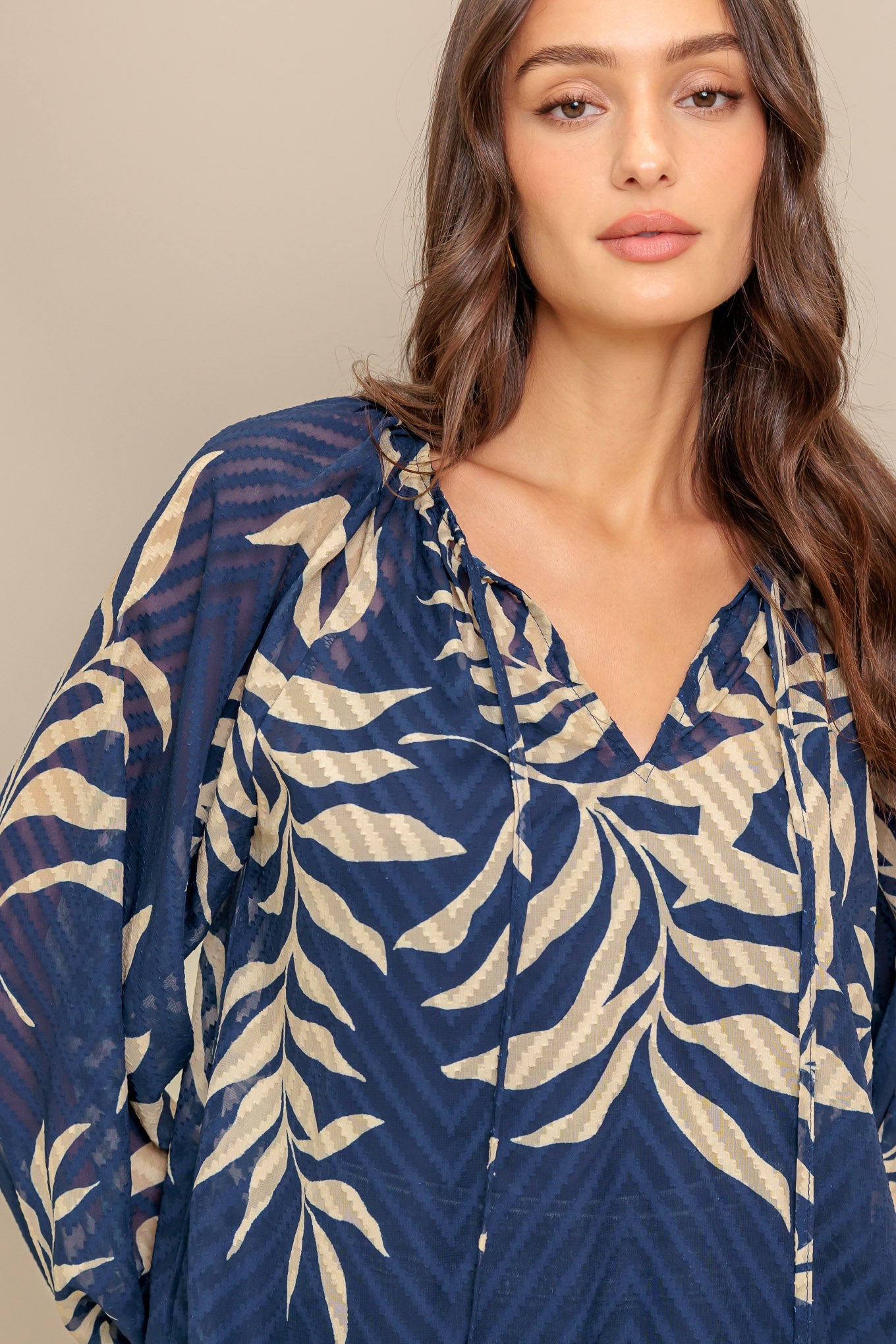 MIDNIGHT WALK  WOVEN TOP