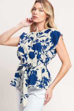 LOVE GROWS HERE WOVEN TOP