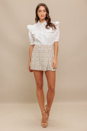 MUSE DETAIL WOVEN TOP