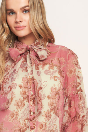 ROCOCO ROSE WOVEN TOP