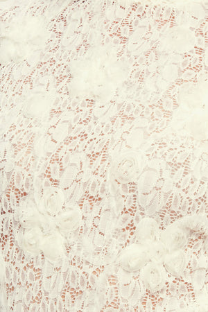 ROMANTIC SHEER FLORAL SWEATER TOP