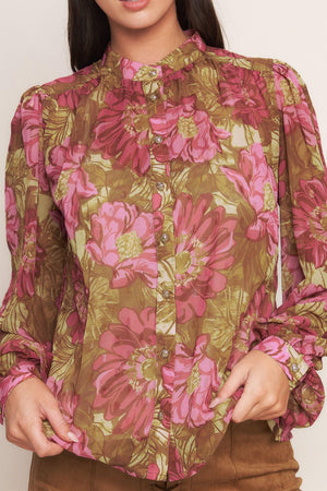 SECRET PETALS WOVEN TOP