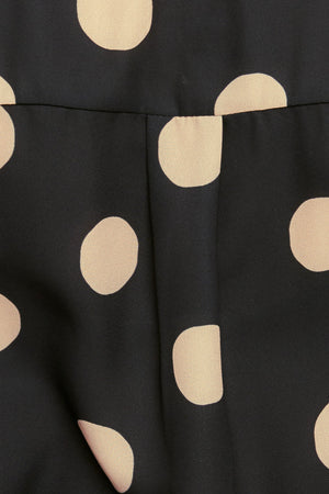 URBAN CIRCLES WOVEN TOP