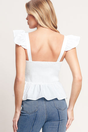 SWEETEST MOMENT WOVEN TOP