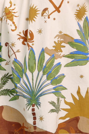 SUNLIT GARDEN WOVEN OFF SHOULDER TOP