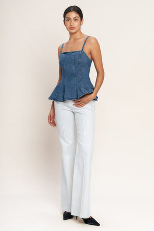 MADE TO FLATTER DENIM TOP
