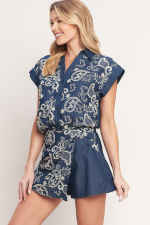 HANDCRAFTED FEEL EMBROIDERY TOP