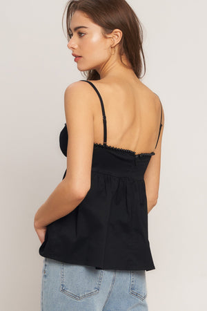 Sleek Temptation Woven Top