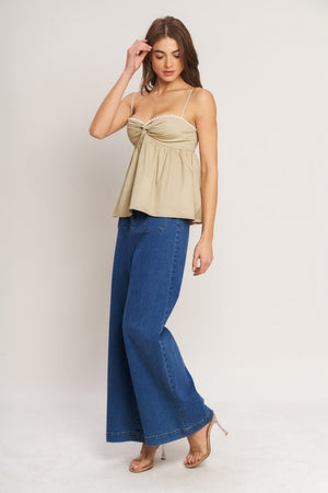 Sleek Temptation Woven Top