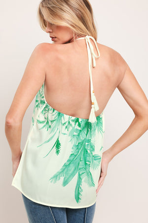 Palm Serene Woven Top