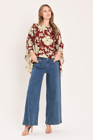 RUBY VINE INTERLUDE WOVEN TOP