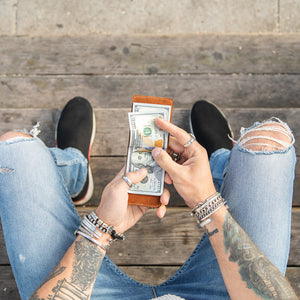 Money Clip Wallet - Chocolate