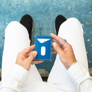 Money Clip Wallet - Cobalt