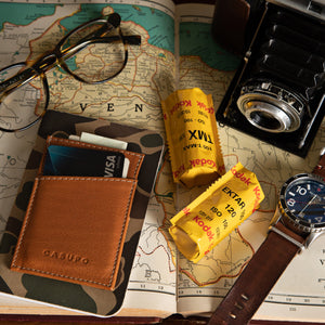 Minimalist Wallet with RFID protection - Natural