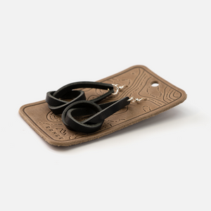 Full Grain Leather Knot Earrings