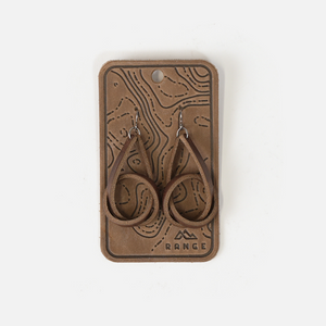 Full Grain Leather Knot Earrings