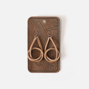 Full Grain Leather Knot Earrings